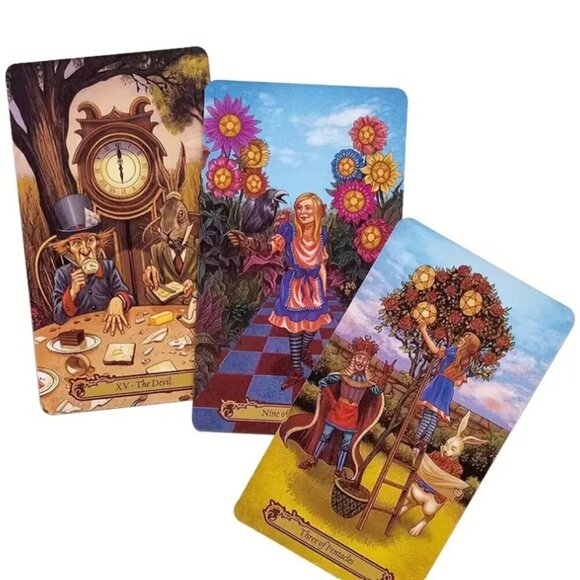 Tarot In Wonderland Tarot Card Deck 78 Cards NWT - Picture 2 of 5